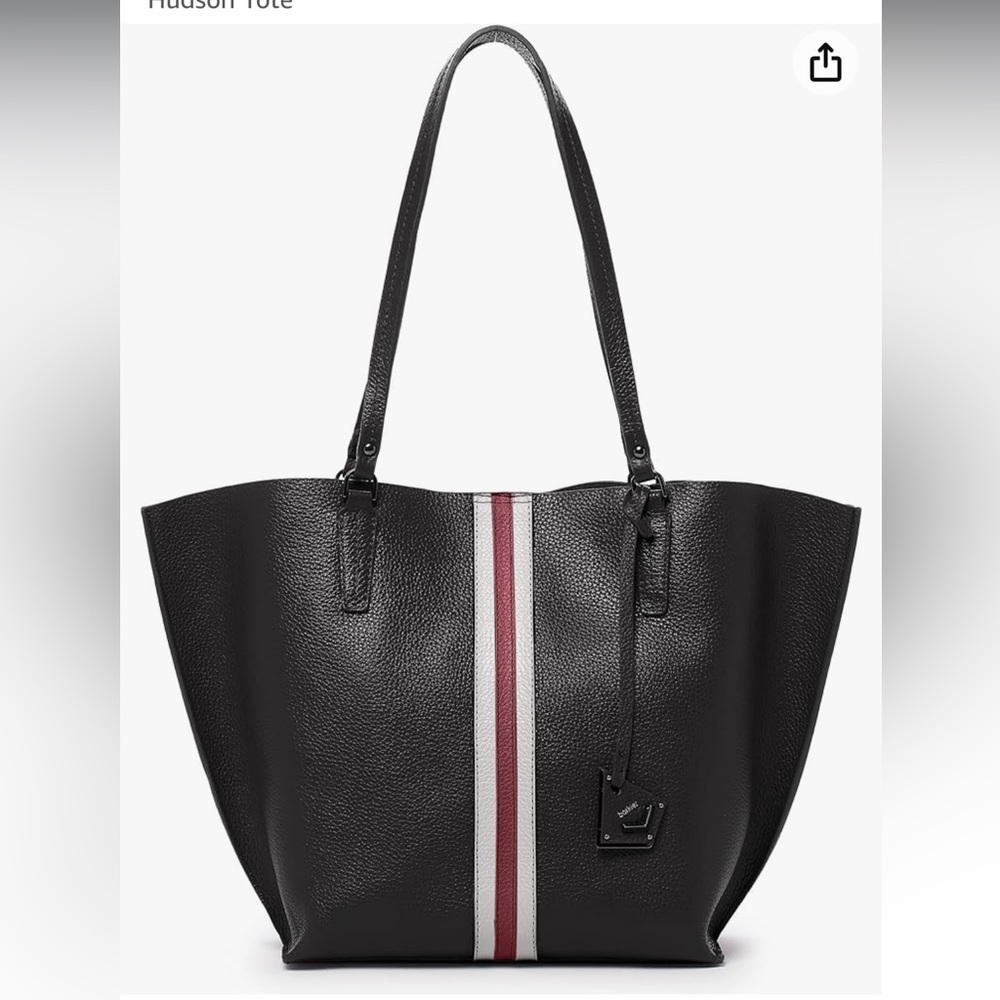 BOTKIER Hudson Strip Black Bag